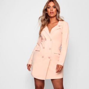 Light pink blazer dress